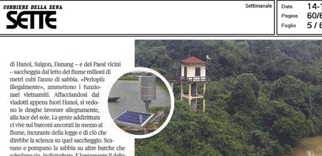 CAE on Sette - Corriere della Sera  to talk about hydro-meteorological monitoring systems in Vietnam